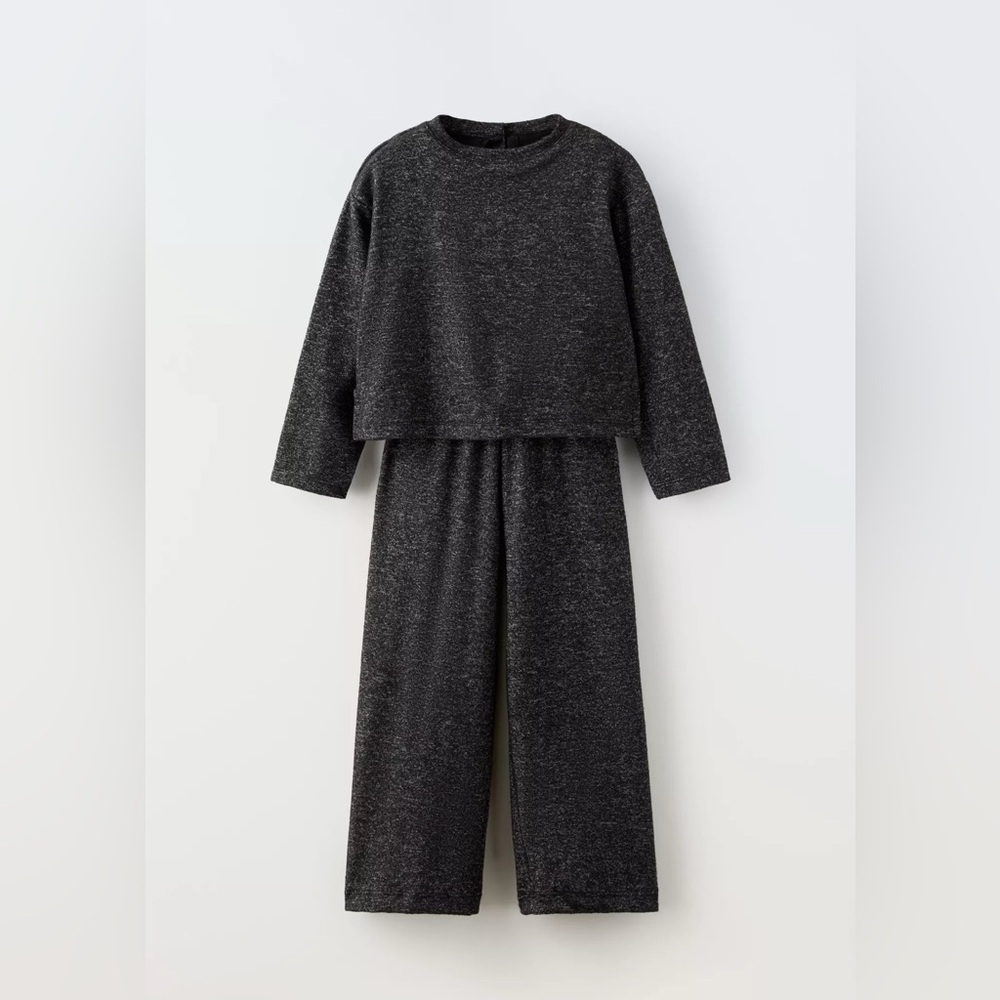 Zara Charcoal Kids Soft Touch Jumpsuit 13-14y
